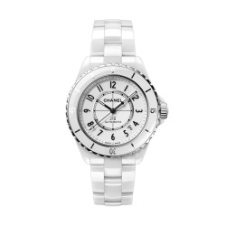 15위 CHANEL 샤넬 J12 H0968 남성,여성 커플용 신상모델! 100%세라믹 소재 화이트 다이얼 세계적 범용 쿼츠 무브먼트 cha0142 - CHANEL J12 TOP Grade Quality Ladies Full Ceramic White Dial Swiss Ronda Quartz Movement