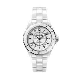 15위 CHANEL 샤넬 J12 H0968 남성,여성 커플용 신상모델! 100%세라믹 소재 화이트 다이얼 세계적 범용 쿼츠 무브먼트 cha0142 - CHANEL J12 TOP Grade Quality Ladies Full Ceramic White Dial Swiss Ronda Quartz Movement