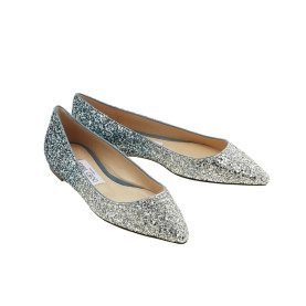 35위 JIMMY CHOO 지미추 글리터 플랫 단화 J65050