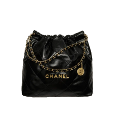 13위 CHANEL 샤넬 샤이니 카프스킨 골드메탈 22백 스몰 AS3260