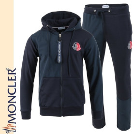 MONCLER 몽클레어 언발 패치 후드 집업 셋트
