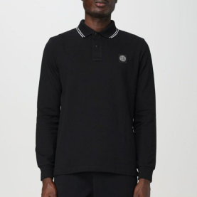 STONE ISLAND 스톤아일랜드 배색 카라 긴팔티