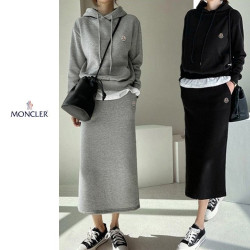 MONCLER 몽클레어 레이어드 후드 치마세트 2COLOR