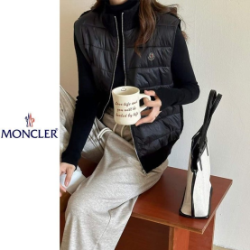 MONCLER 몽클레어 하이넥 니트 패딩조끼 3COLOR