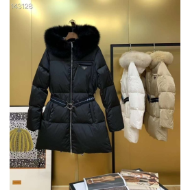  PRADA 프라다 리나일론 벨트 롱패딩