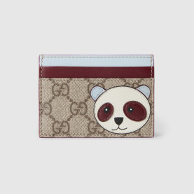 GUCCI 구찌 판다 디테일 바이컬러 GG 카드 케이스 818769