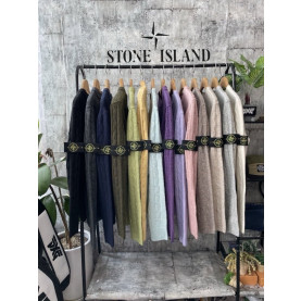 STONE ISLAND 스톤아일랜드 울캐시 케이블와팬 니트