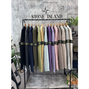 STONE ISLAND 스톤아일랜드 울캐시 케이블와팬 니트