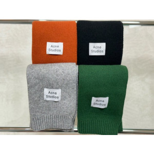 ACNE STUDIOS 아크네스튜디오 화이트탭 니트머플러