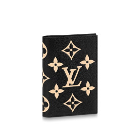 LOUIS VUITTON 루이비통  여권 케이스 레더 모노그램 엠보싱 여권 커버 지갑 M46290