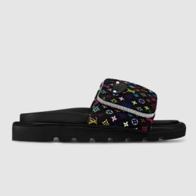 LOUIS VUITTON 루이비통 여성용 슬리퍼 LV x TM 풀 필로우 플랫 컴포트 뮬 1AGVR7 2COLOR