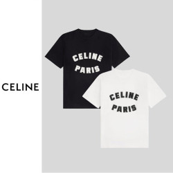 CELINE 셀린느 파리스 로고 티셔츠