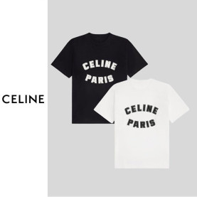 CELINE 셀린느 파리스 로고 티셔츠