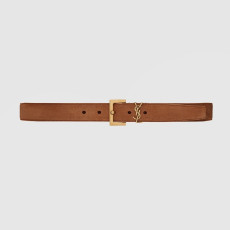 SAINT LAURENT 세인트로랑 스퀘어 스웨이드 CASSANDRE 벨트 634437 (30mm) 2COLOR