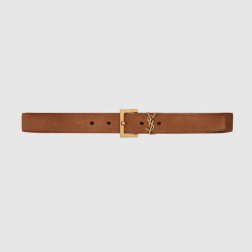 SAINT LAURENT 세인트로랑 스퀘어 스웨이드 CASSANDRE 벨트 634437 (30mm) 2COLOR