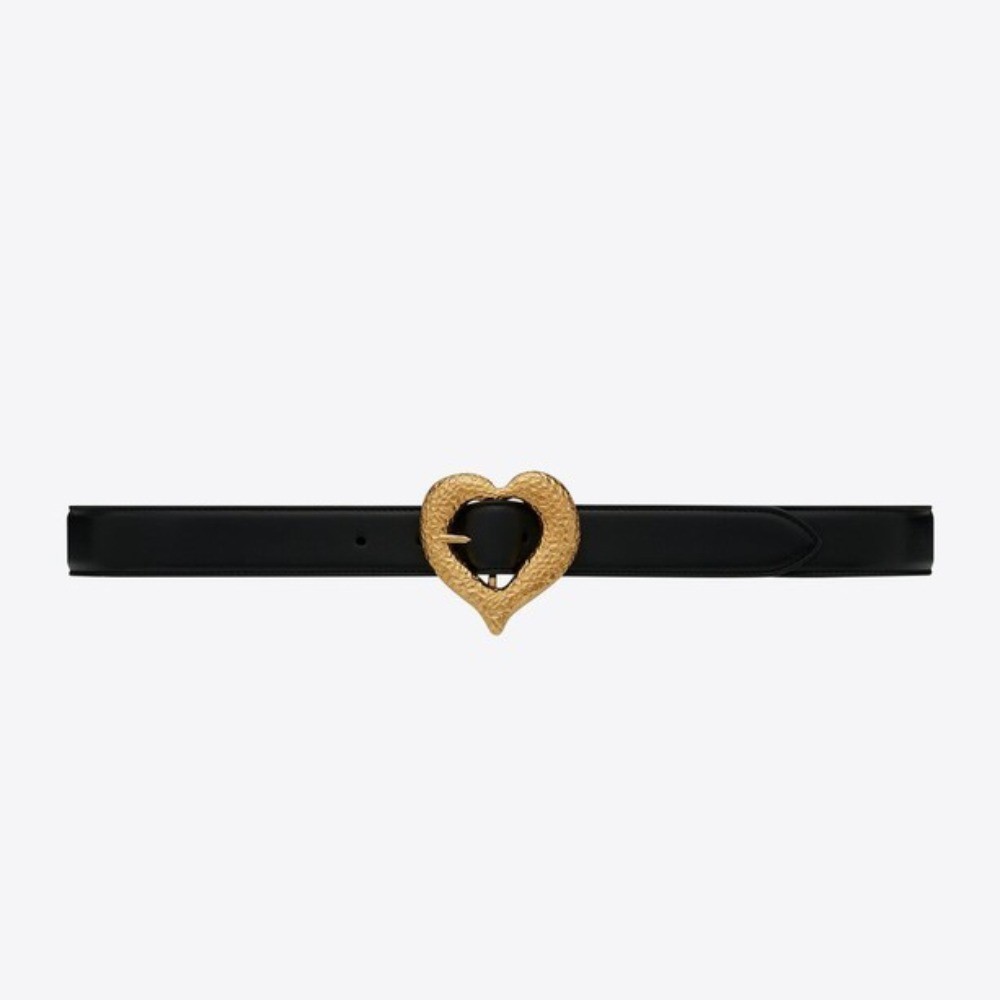 SAINT LAURENT 세인트로랑 양가죽 하트 벨트 650322 (30mm) 2COLOR