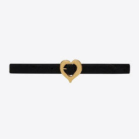 SAINT LAURENT 세인트로랑 포니 이펙트 가죽 하트 모양 벨트 650322 (30mm)