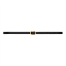 SAINT LAURENT 세인트로랑 가죽 프레임 버클 슬림 벨트 732560 (15mm) 2COLOR