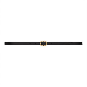 SAINT LAURENT 세인트로랑 가죽 프레임 버클 슬림 벨트 732560 (15mm) 2COLOR
