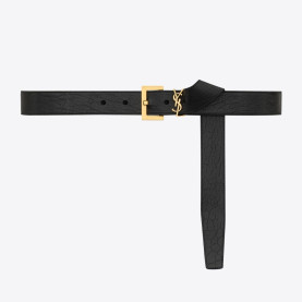 SAINT LAURENT 세인트로랑 그레인 램스킨 CASSANDRE 벨트 784193 (30mm) 2COLOR