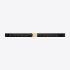 SAINT LAURENT 세인트로랑 악어 엠보 가죽 버클 협벨트 715871 (20mm) 2COLOR