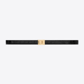 SAINT LAURENT 세인트로랑 악어 엠보 가죽 버클 협벨트 715871 (20mm) 2COLOR