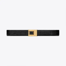 SAINT LAURENT 세인트로랑 악어 엠보 가죽 버클 협벨트 658518 (30mm) 2COLOR