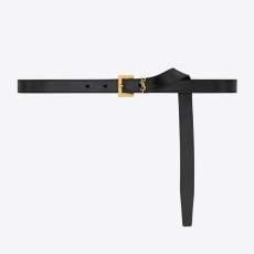 SAINT LAURENT 세인트로랑 베지터블 태닝 가죽 CASSANDRE 슬림 벨트 782076 (20mm) 2COLOR