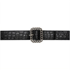 SAINT LAURENT 세인트로랑 악어 사각 체인 버클 벨트 640567 (50mm) 2COLOR