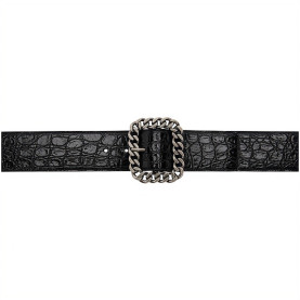 SAINT LAURENT 세인트로랑 악어 사각 체인 버클 벨트 640567 (50mm) 2COLOR