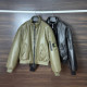 STONE ISLAND 스톤아일랜드 레더 봄버 자켓