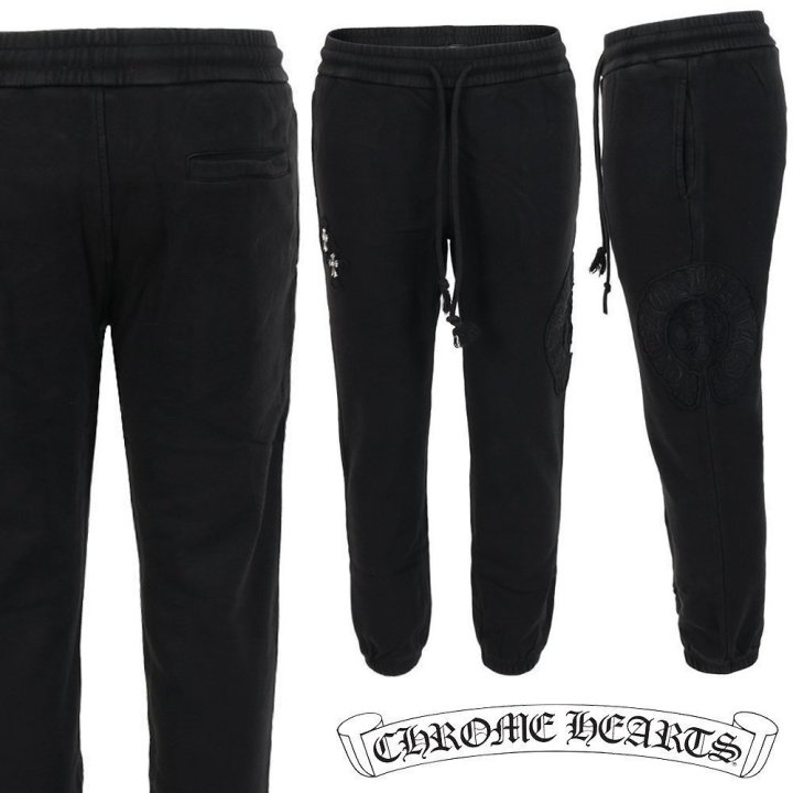 CHROME HEARTS 크롬하츠 스틸 패치 트레이닝 팬츠