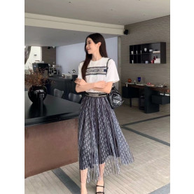 DIOR 디올 롱치마 반팔셋트