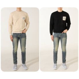 MAISON MARGIELA 메종마르지엘라 스티치 포켓 니트콤비 맨투맨