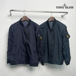 STONE ISLAND 스톤아일랜드 셔링 윈드 블루종