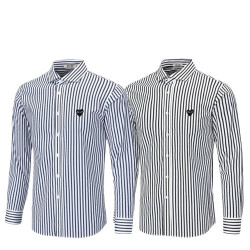 ●4월 판매 13위● COMME DES GARCONS 꼼데가르송 블랙와펜 스트라이프 셔츠