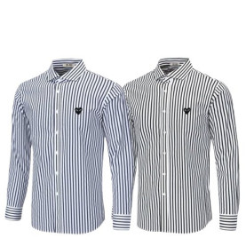 ●4월 판매 13위● COMME DES GARCONS 꼼데가르송 블랙와펜 스트라이프 셔츠