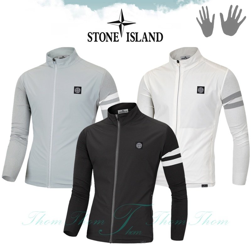 STONE ISLAND 스톤아일랜드 두줄 니트 집업