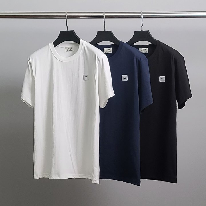 ACNE STUDIOS 아크네스튜디오 화이트와펜 코튼 반팔티