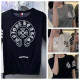 CHROME HEARTS 크롬하츠 브로치 반팔 라운드 니트