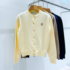 MAISON KITSUNE 메종키츠네 폭스헤드 라운드 가디건