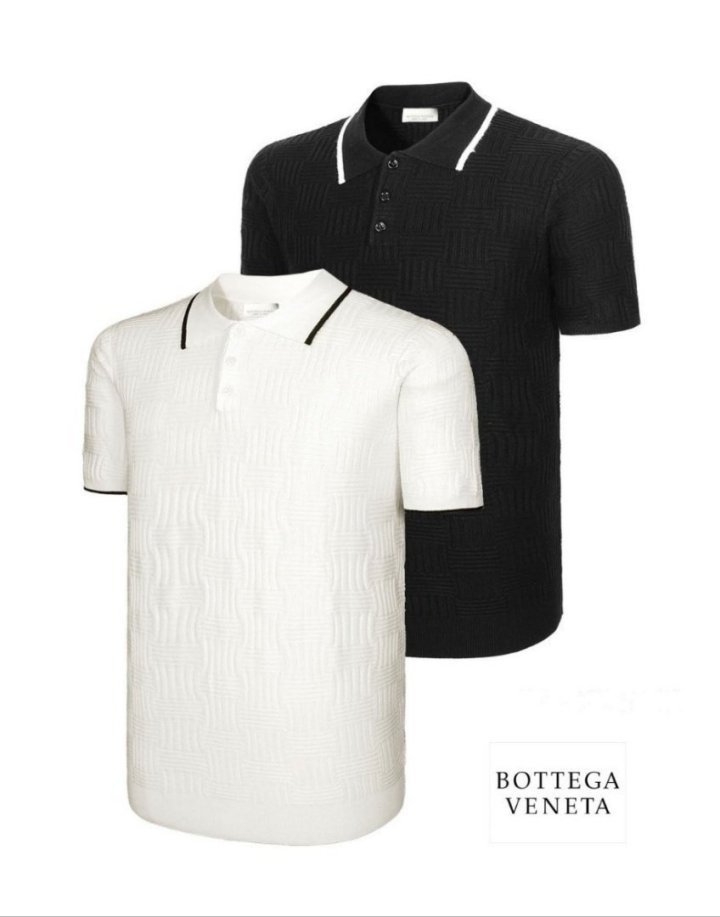 BOTTEGA VENETA 보테가베네타 반팔 니트카라