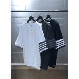 THOM BROWNE 톰브라운 4BAR 와플 반팔
