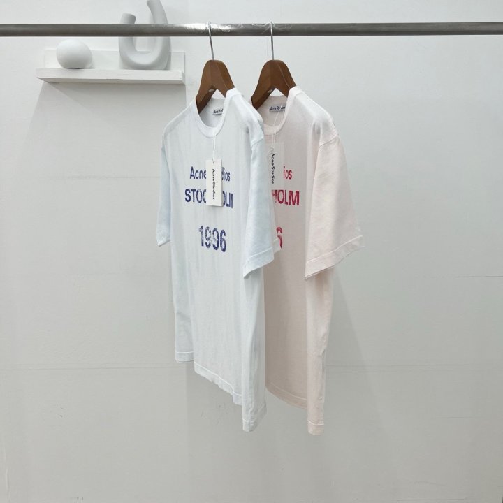 ACNE STUDIOS 아크네스튜디오 스탬프 로고 티셔츠