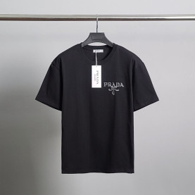 PRADA 프라다 쉐도우프린팅 코튼 반팔티