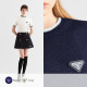 PRADA 프라다 플레이트 라인배색 니트반팔