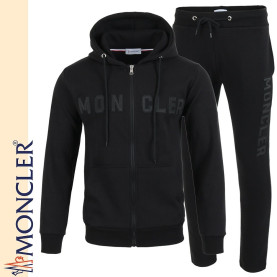 MONCLER 몽클레어 가죽 레터링 로고 후드집업 셋트