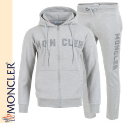 MONCLER 몽클레어 가죽 레터링 로고 후드집업 셋트
