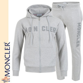 MONCLER 몽클레어 가죽 레터링 로고 후드집업 셋트
