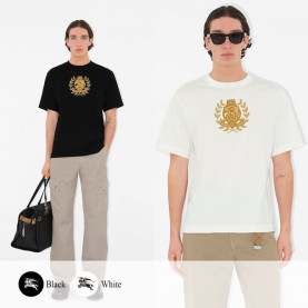 BURBERRY 버버리 Crest 자수 티셔츠